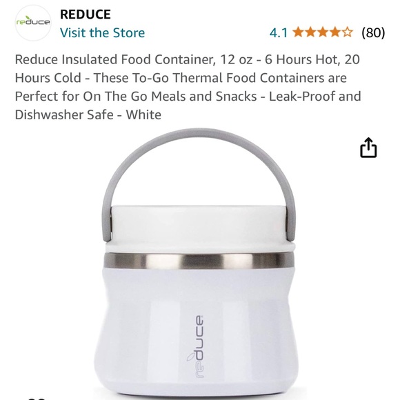 Reduce brand insulated 12 oz food container. - Picture 1 of 7